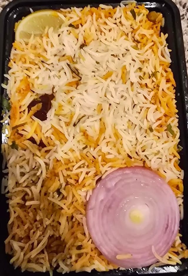 Hyderabadi Veg Dum Biryani.